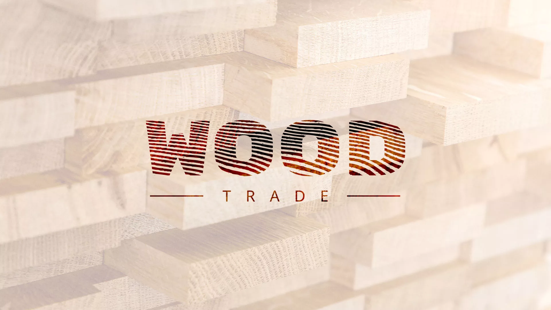 Разработка логотипа для компании «Wood Trade» в Рославле