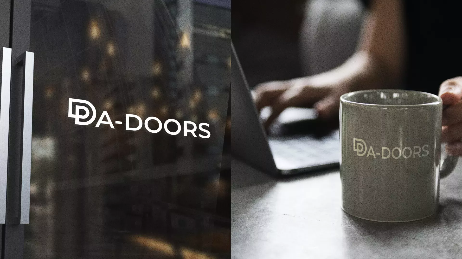 Создание логотипа компании «DA-DOORS» в Рославле